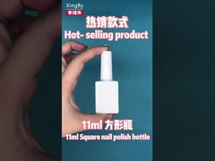 15 ml Botão de esmalte de unhas vazio Gel de esmalte com escova branca Botão de esmalte de unhas vazio