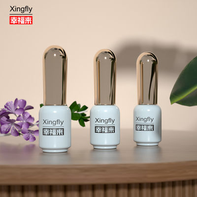 Bom preço 6 ml garrafa de esmalte de unhas embalagem cosmética UV gel garrafa de vidro de esmalte de vidro tamanho compacto on-line