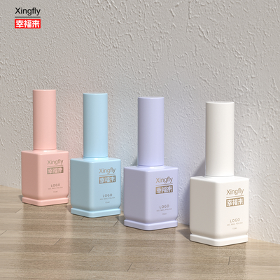 Bom preço 15 ml Quadrado Custom Private Wholesale Profissional Soft Gel Botelha de Esmalte de unhas on-line