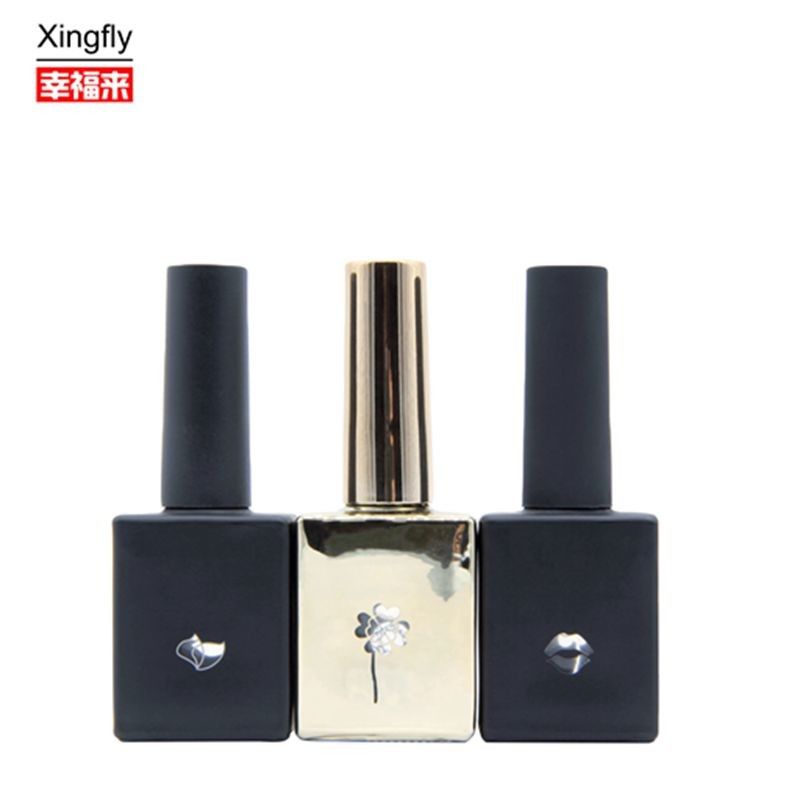 10 ml frasco de gel Gel Polish Cor quadrada revestido com tampa de plástico