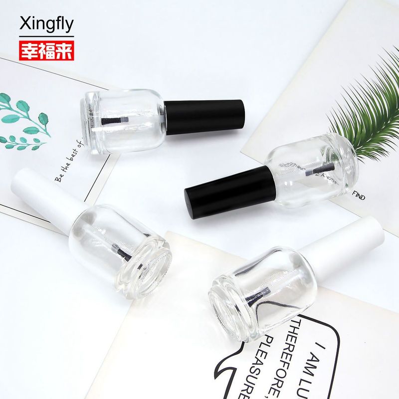 15 ml Botão redondo de esmalte UV Gel Botão de esmalte com tampa e escova