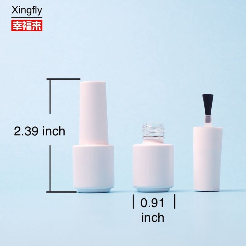 5 ml garrafas de esmaltes personalizados vidro redondo vazio Gel de cor Gel de esmaltes