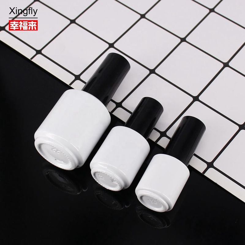 5 ml garrafas de esmaltes personalizados vidro redondo vazio Gel de cor Gel de esmaltes