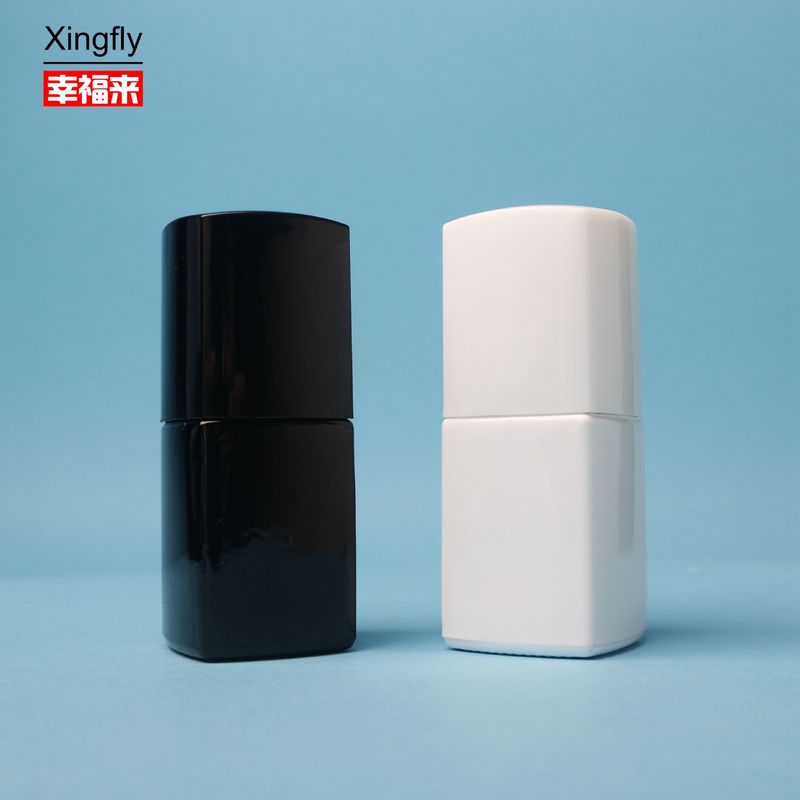 5 ml frasco de esmalte de unhas vidro claro e vazio frasco de esmalte de unhas com escova e tampa