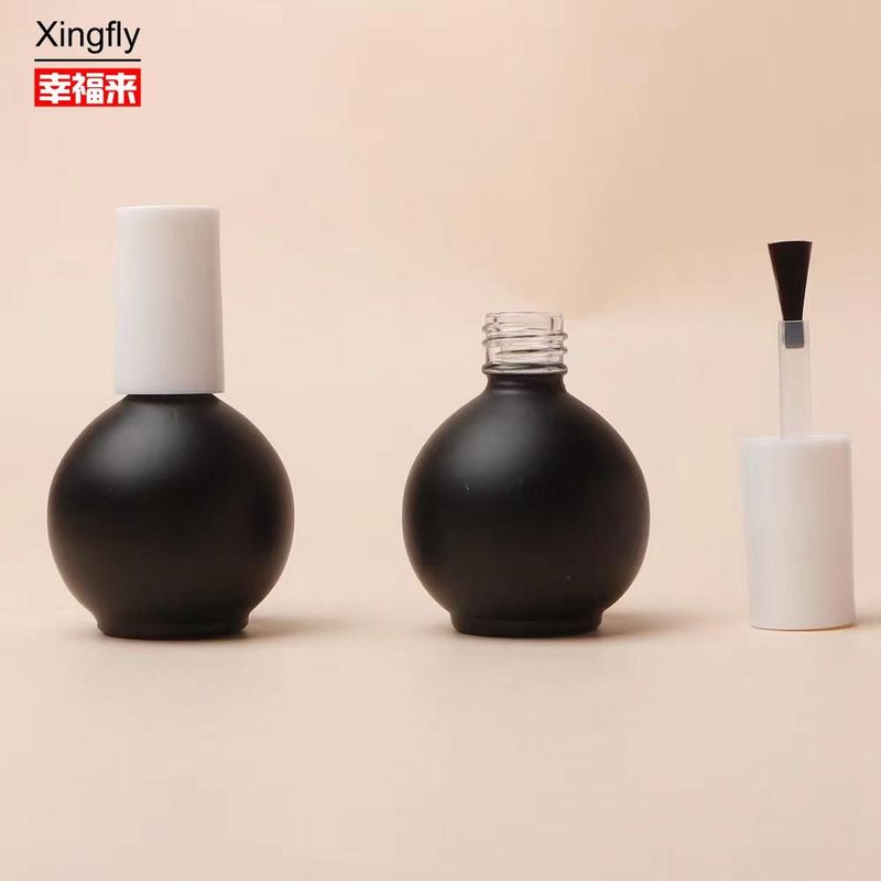 Superfície lisa 5 ml Botão de esmalte para unhas Material de base de vidro multicolorido