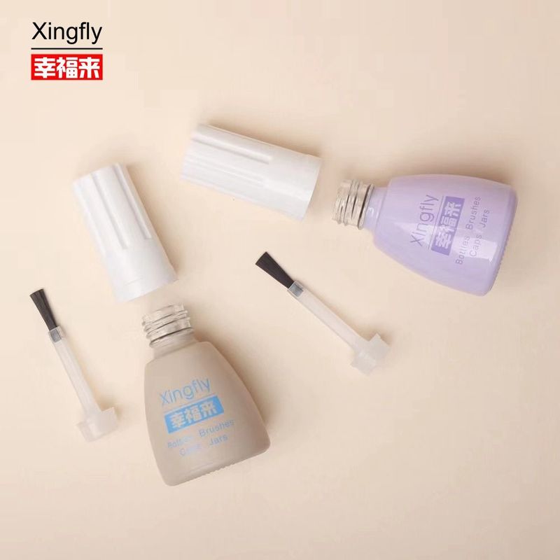 12 ml de óleo de vidro de luxo branco para unhas de garrafa de óleo de garrafa