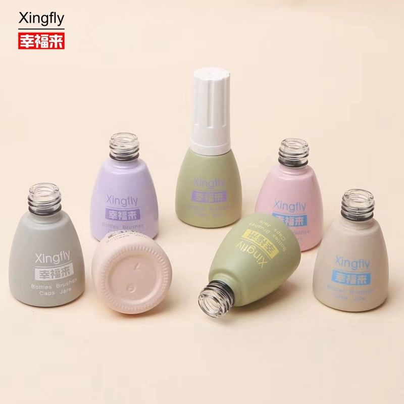 12 ml de óleo de vidro de luxo branco para unhas de garrafa de óleo de garrafa