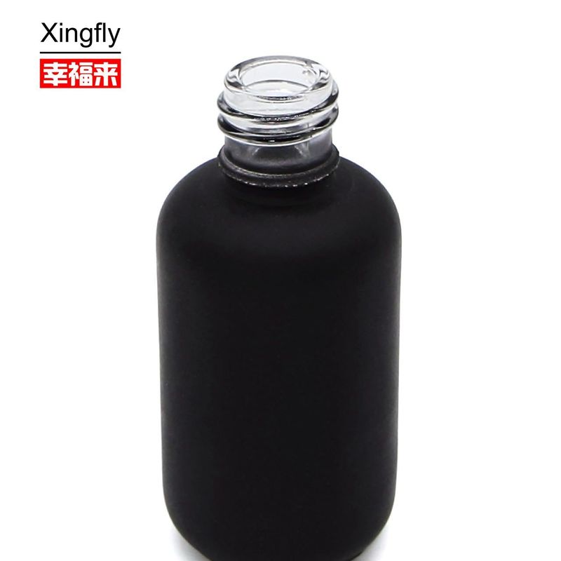 9 ml Vidro Redondo Vazio UV Gel Botão de Esmalte de Unhas Preto Mate Com Brinco