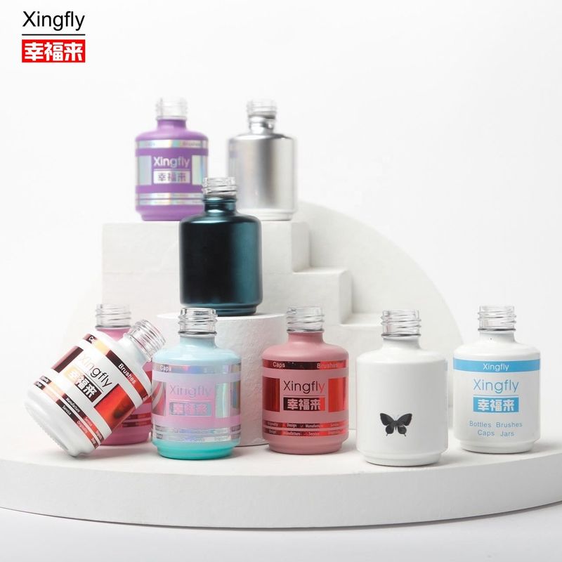 15 ml Botões Redondos de Esmalte de Unhas Gel Vazio Botão de Esmalte de Unhas Gel Para Óleo de Unhas