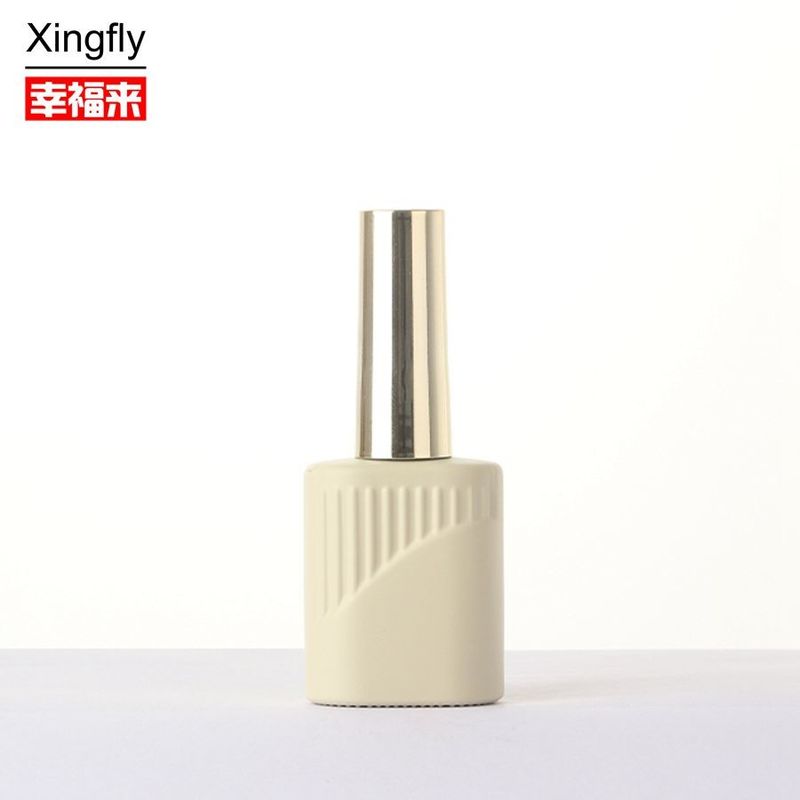 10 ml de gel de unhas botelha de vidro de polimento de cores personalizadas botelha vazia com tampa de escova