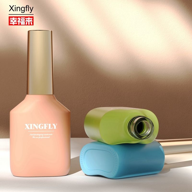 15 ml frasco de esmalte de unhas vidro vazio frasco de gel de esmalte de unhas com tampa e escova