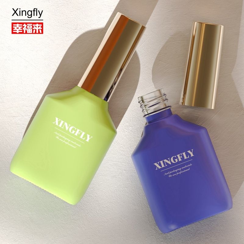 15 ml frasco de esmalte de unhas vidro vazio frasco de gel de esmalte de unhas com tampa e escova