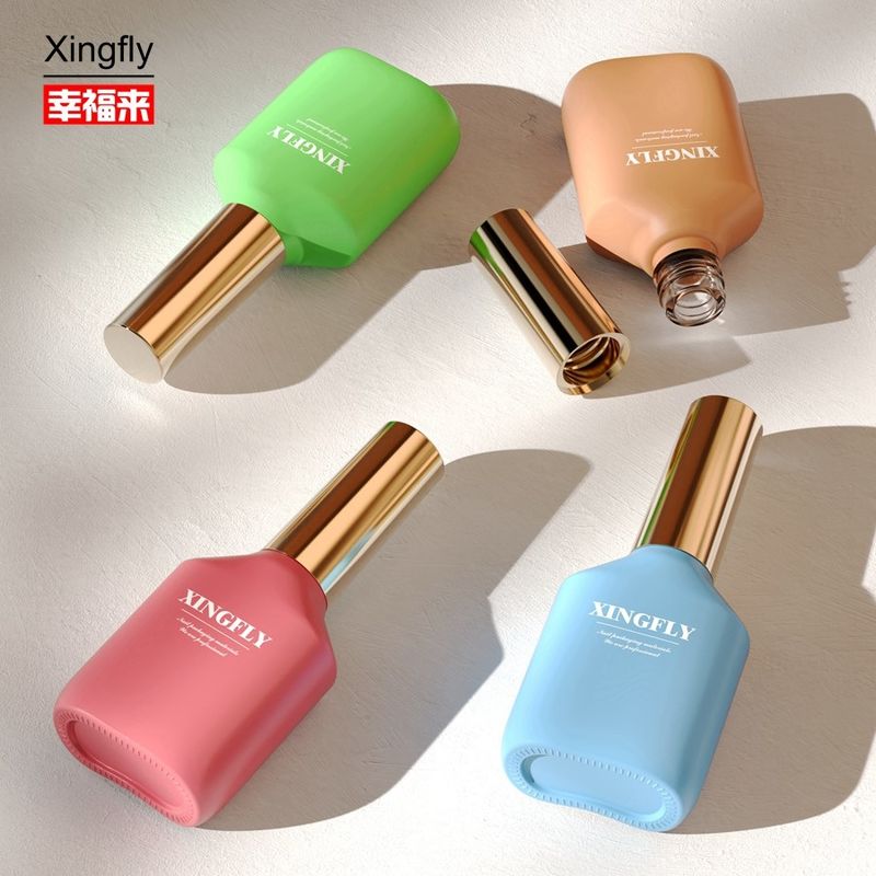 15 ml frasco de esmalte de unhas vidro vazio frasco de gel de esmalte de unhas com tampa e escova