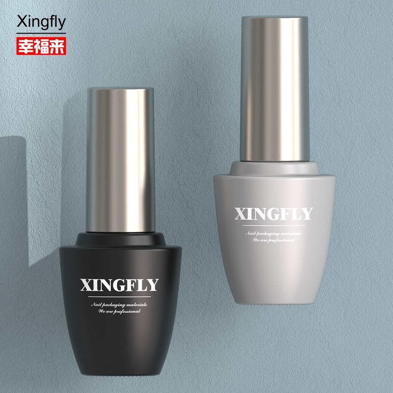 15 ml de vidro vazio Botalhas de esmalte para unhas Gel Embalagem Cosmética Gel Botalha de esmalte para unhas de vidro