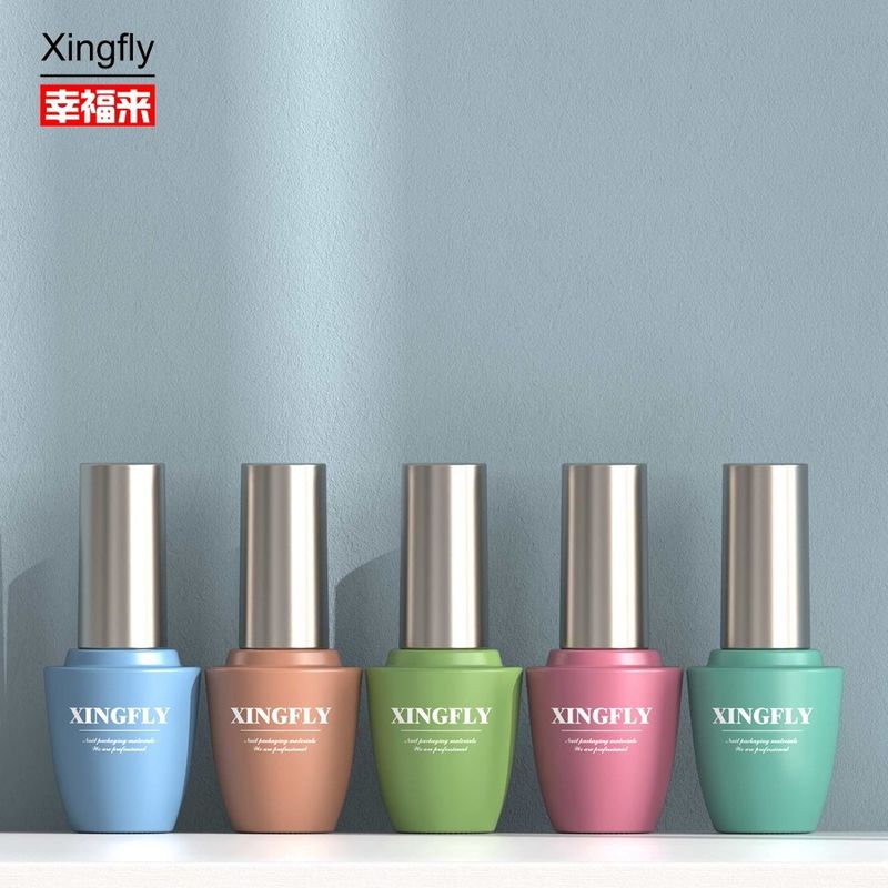 15 ml de vidro vazio Botalhas de esmalte para unhas Gel Embalagem Cosmética Gel Botalha de esmalte para unhas de vidro