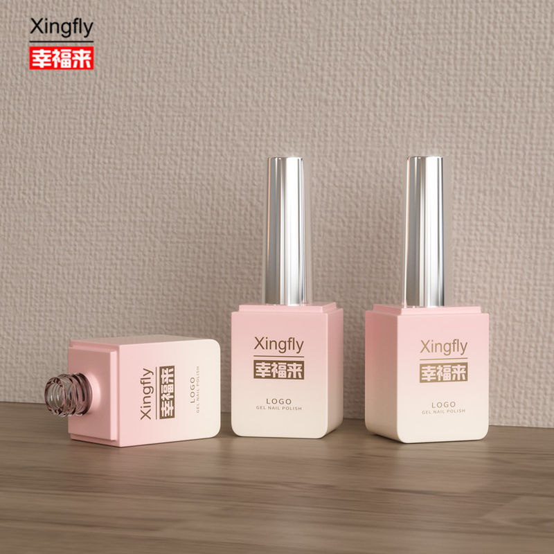 Gelador Quadrado Gelador UV 13ml Gelador Vazio Quadrado Gelador de unhas Gelador Quadrado com tampa de escova