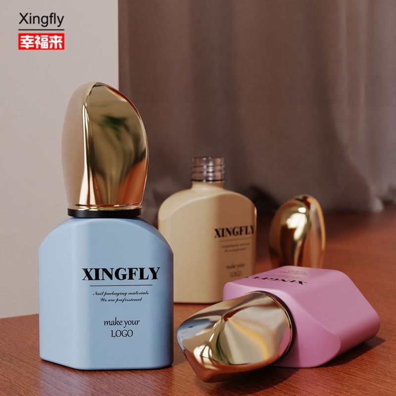 12 ml Botão de esmalte de unhas gel vazio Botão de vidro com tampa e escova para esmalte de gel UV