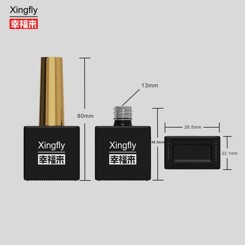 15 ml frasco de esmalte de unhas limpo vazio único esmalte de unhas frasco de vidro para esmalte de unhas