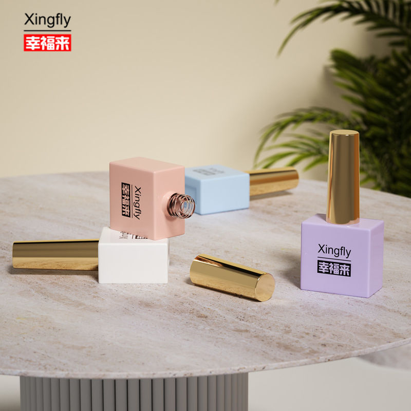 15 ml frasco de esmalte de unhas limpo vazio único esmalte de unhas frasco de vidro para esmalte de unhas