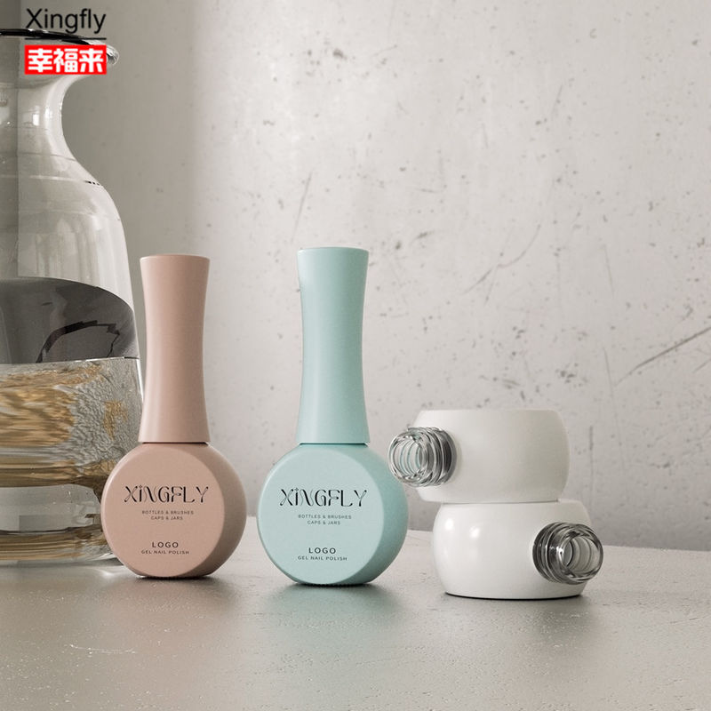 Botelho de Polonês de unhas de 10 ml Impressão personalizada Botelhas de Polonês de unhas de gel vazio Botelho de vidro de polonês de gel