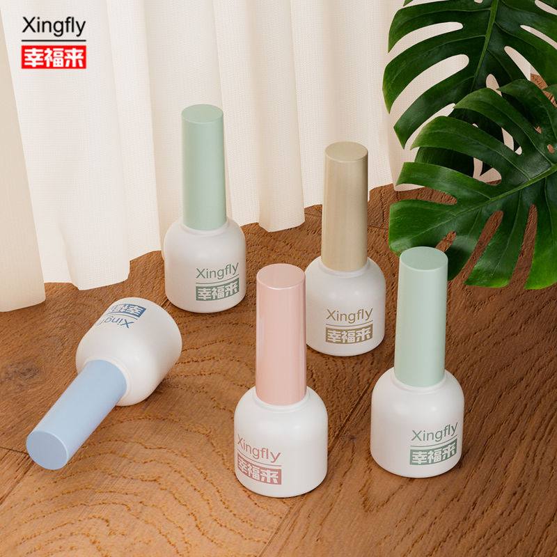 Botelha de esmalte de unhas de 10 ml Gel vintage vazio Botelhas de vidro de esmalte de plástico