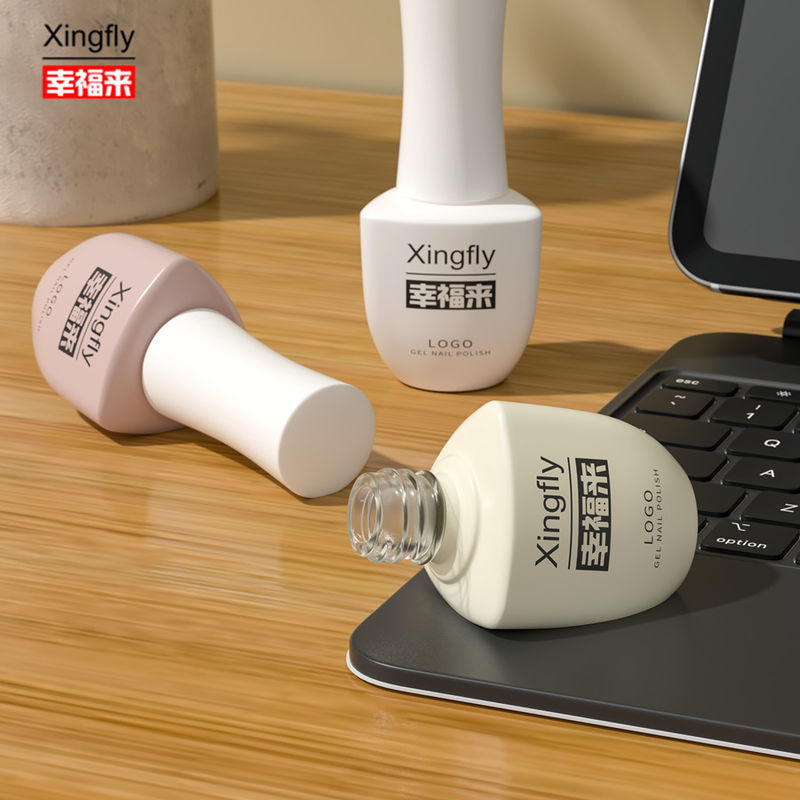 8 ml garrafas de esmaltes UV vidro vazio garrafas de esmaltes com tampa do pincel