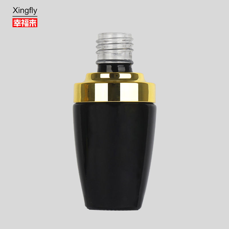 Garrafas de esmalte de unhas de 14 ml Gelas de esmalte de vidro com tampa e escova