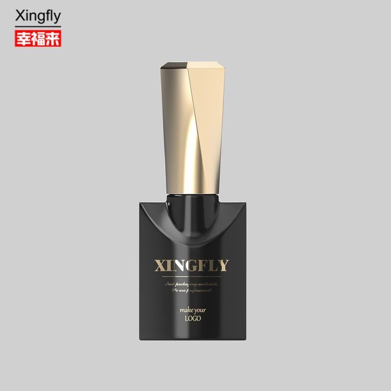 Garrafa de esmalte de unhas de 10 ml Custom Gel Vazio Garrafa de esmalte de unhas de vidro com tampa do pincel
