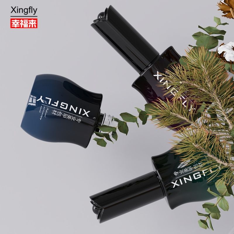 12 ml frasco de esmalte de unhas Gel vazio frasco de esmalte de unhas 12 ml com tampa e escova