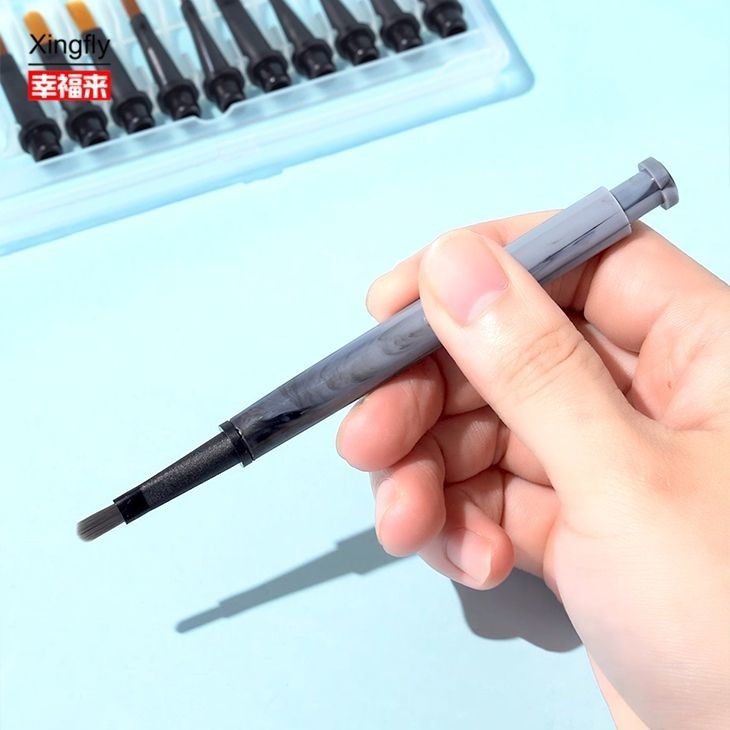 Pintura de unhas escova cabeça gel esmalte de unhas pintura de unhas arte escova caneta com escova substituível