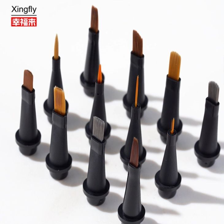 Pintura de unhas escova cabeça gel esmalte de unhas pintura de unhas arte escova caneta com escova substituível