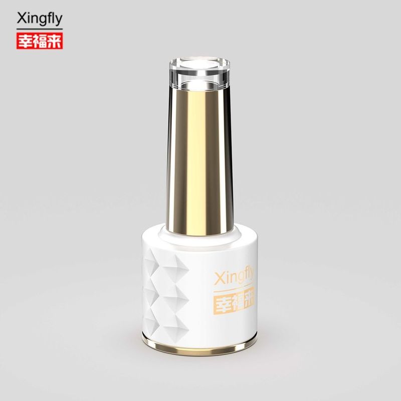 Novo Design 8ml garrafas de esmalte personalizado LOGO Gelado Vazio Garrafa de vidro para esmalte de unhas