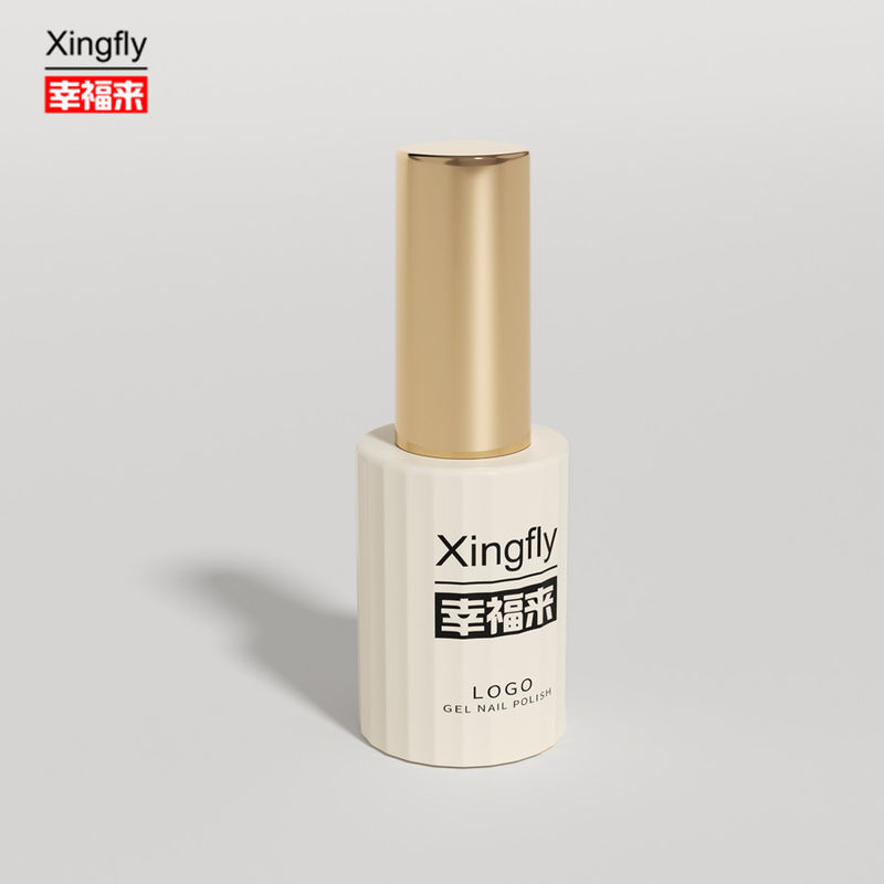 12ml garrafa de esmalte de unhas UV Gel garrafa de vidro de esmalte para pincel largo Design único
