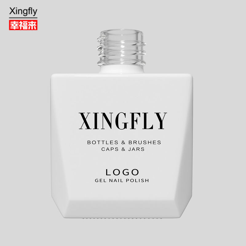 Garrafa de 12 ml de esmalte de gel de unhas LOGO personalizado garrafas vazias de esmalte de unhas com tampa de escova