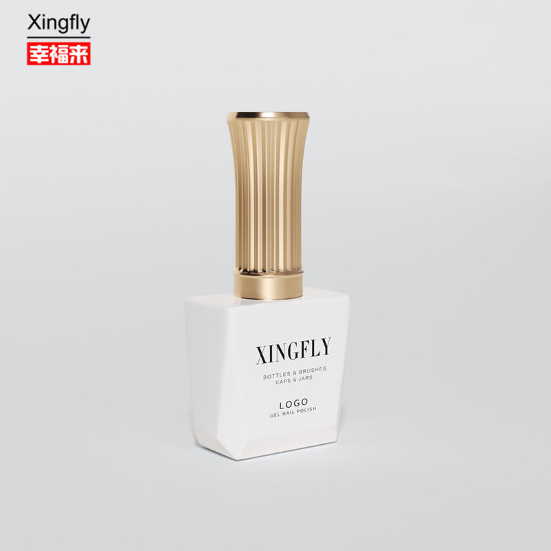 Garrafa de 12 ml de esmalte de gel de unhas LOGO personalizado garrafas vazias de esmalte de unhas com tampa de escova