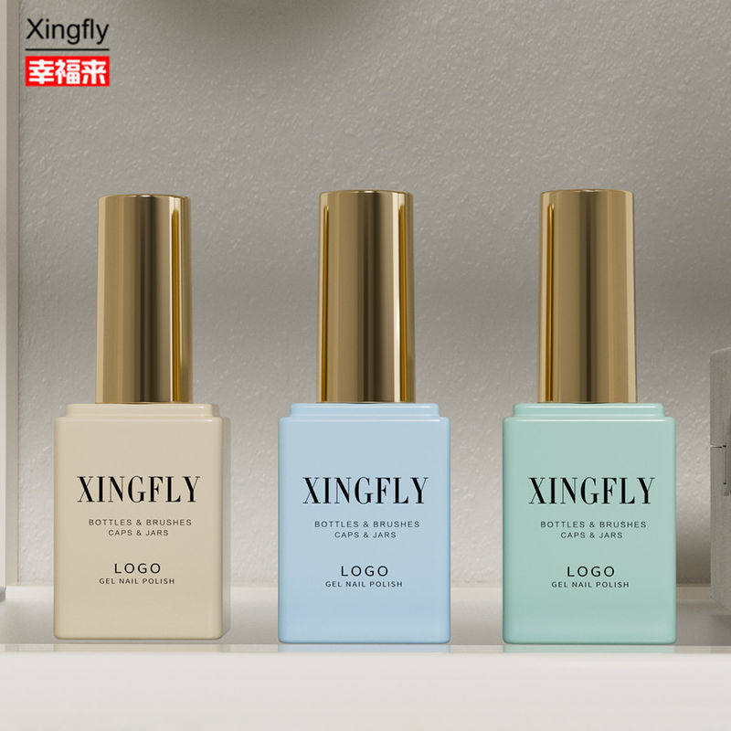 Garrafa de gel de unhas de 17 ml Cosmético personalizado de grande capacidade Óleo de esmalte de unhas Garrafa de vidro vazia