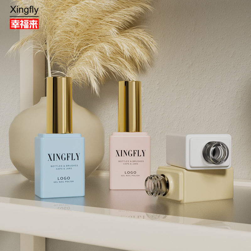 Garrafa de gel de unhas de 17 ml Cosmético personalizado de grande capacidade Óleo de esmalte de unhas Garrafa de vidro vazia