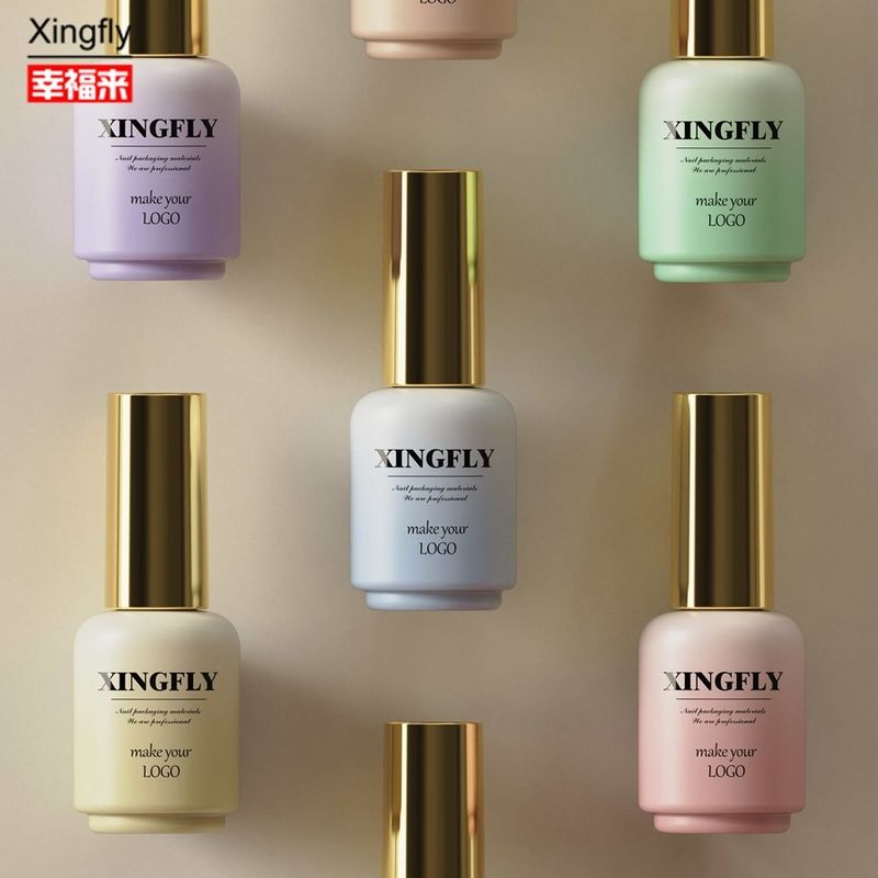 17 ml de esmalte de gel de unhas redondo arte de unhas personalizado LOGO esmalte de gel de unhas embalagem frasco