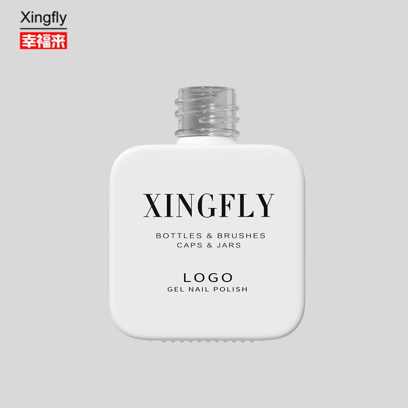 Botelha de 11 ml Quadrada Gel de Pintura Personalizado Botelha Branca Para Gel Polish é Branco