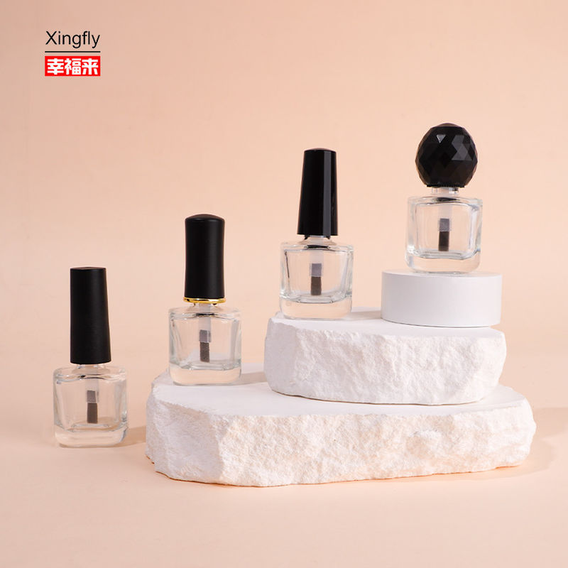 Frascos de Esmalte de Gel Vazios de Vidro Oversized Únicos de 8ml Com Pincel e Tampa