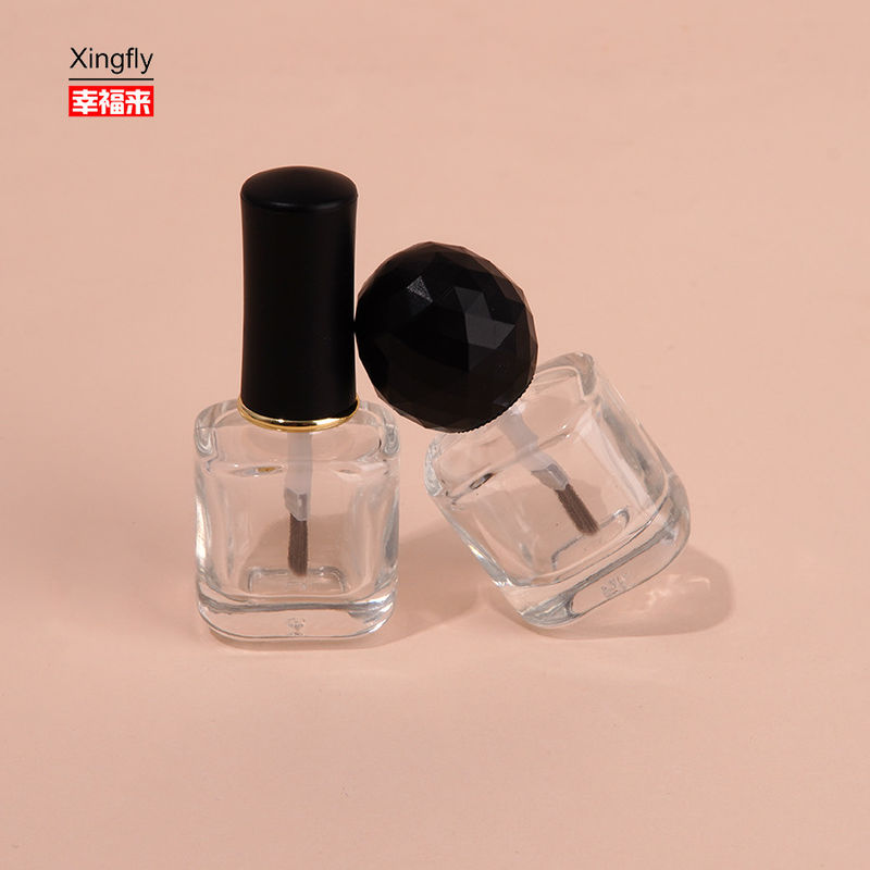 Frascos de Esmalte de Gel Vazios de Vidro Oversized Únicos de 8ml Com Pincel e Tampa