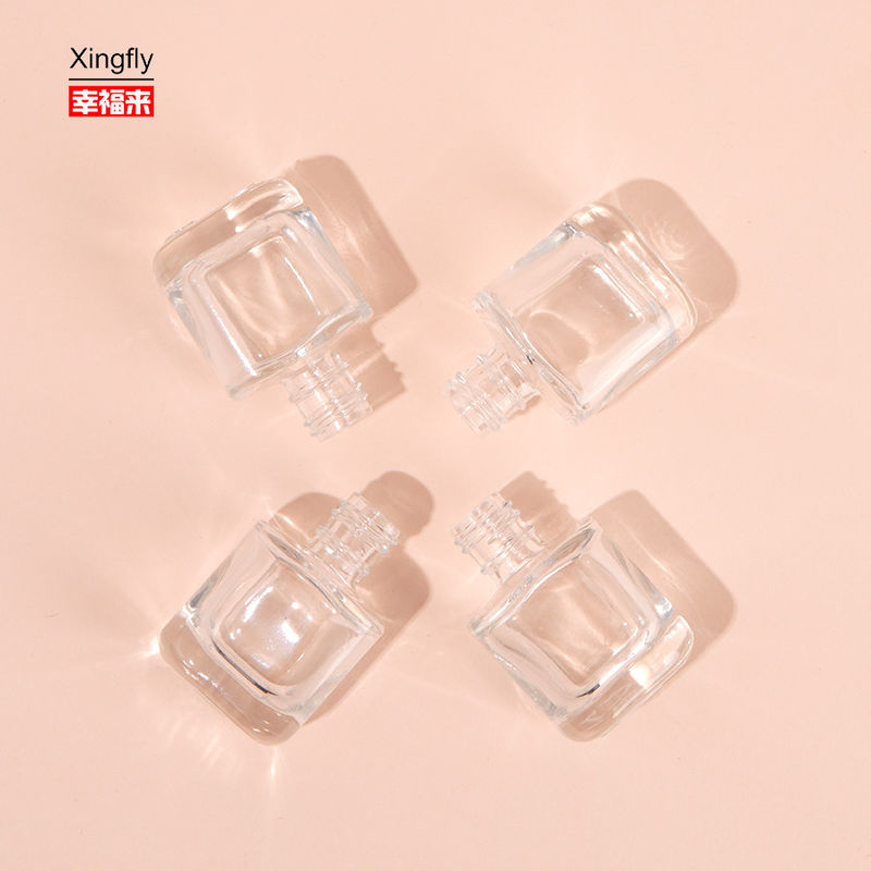 Frascos de Esmalte de Gel Vazios de Vidro Oversized Únicos de 8ml Com Pincel e Tampa