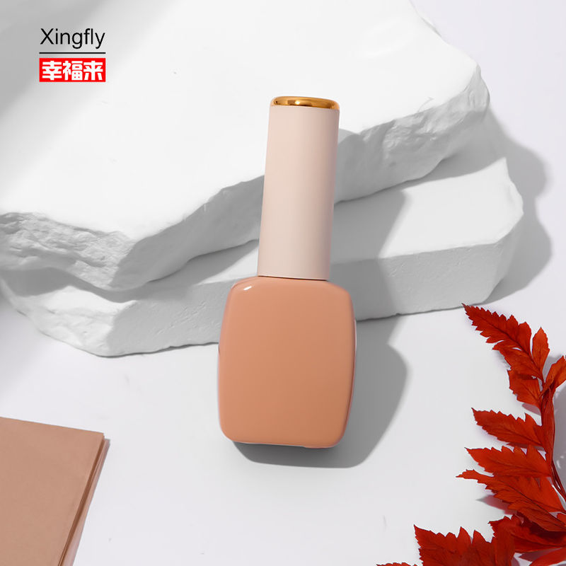 Botalhas vazias de esmalte de unhas de luxo, gel, esmalte de unhas, frascos, tampa de garrafa de vidro com escova
