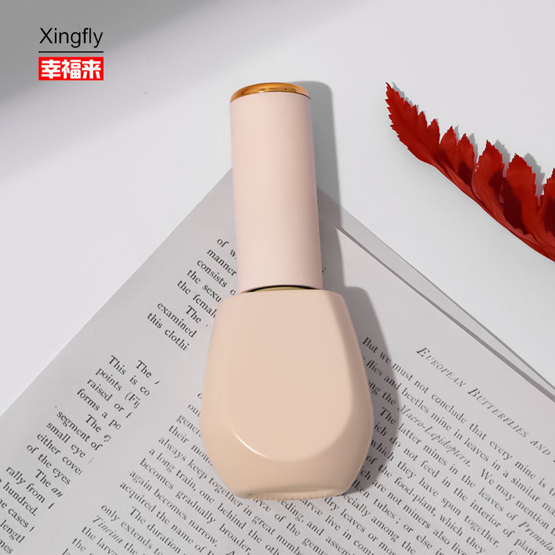 Botalhas vazias de esmalte de unhas de luxo, gel, esmalte de unhas, frascos, tampa de garrafa de vidro com escova