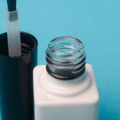 6 ml Mini garrafas de esmalte para unhas Material do corpo em vidro para armazenamento