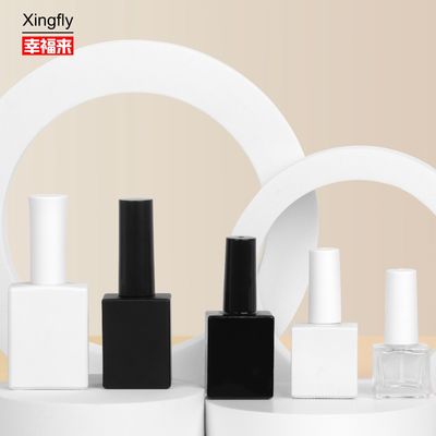 Botalhas redondas e vazias de esmalte para unhas REACH com material de base vidro