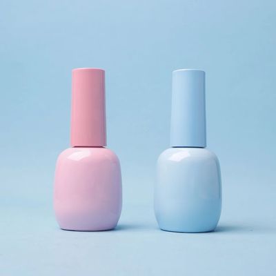 Estampagem a Quente 10 ml Botão de Esmalte de Unhas Forma Personalizada Embalagem Cosmética