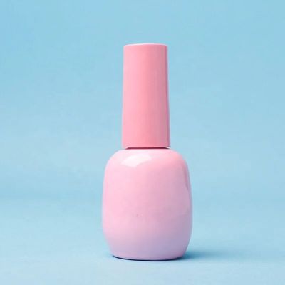 Container de esmalte de unhas em forma vazia de impressão de seda Manuseio da superfície