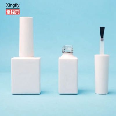 Xingfly garrafas vazias de esmalte de unhas com revestimento / serigrafia