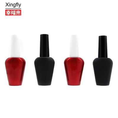 Gel UV vazio 15ml Botão de esmalte de unhas de forma única com tampa e escova